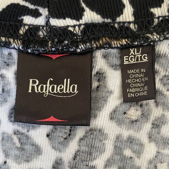 Rafaella Open-Front Leopard Print Cardigan Sweater Women's XL Comfort Casual Fit - Picture 8 of 12